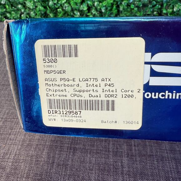 Open Box Asus P5Q-E Motherboard LGA775 Dual DDR2 Supports Intel Core 2 MBP5QER - Picture 10 of 11